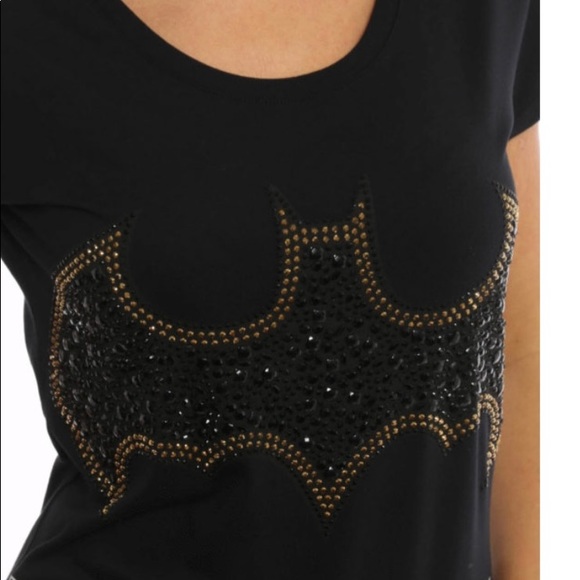 Unisex philipp plein flying bat rhinestone tshirt - Picture 2 of 15